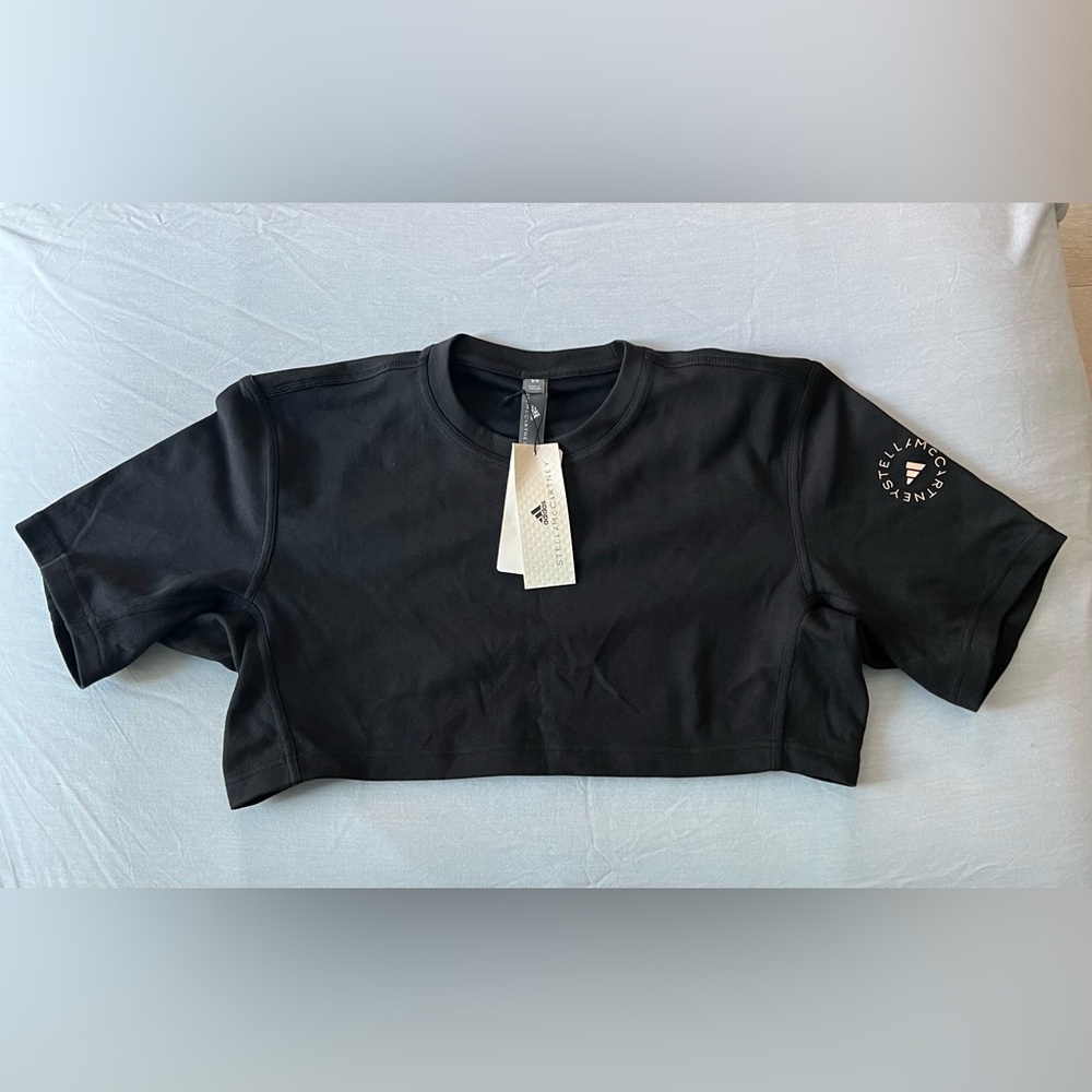 Stella McCartney cropped black shirt